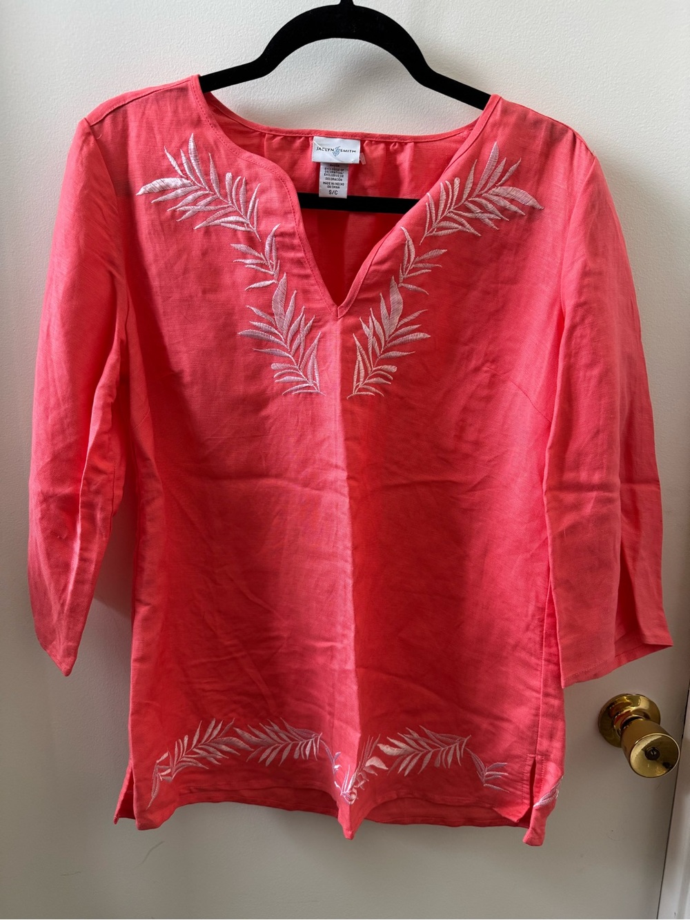 Jaclyn Smith Coral Pink Top